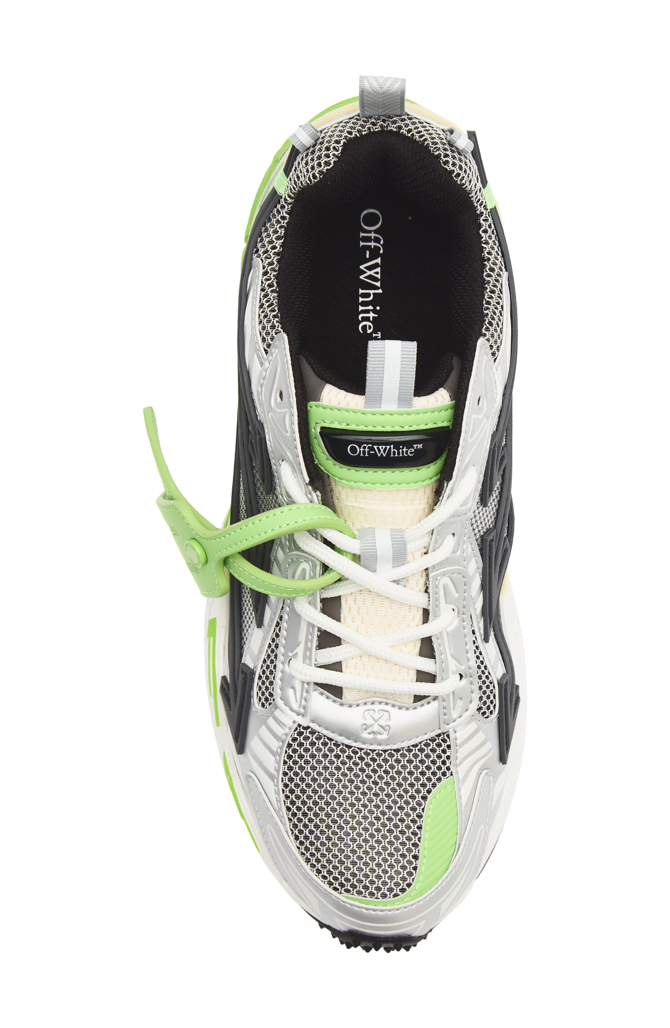 Be Right Back Running Shoe, Alternate, color, GREY/ NEON GREEN