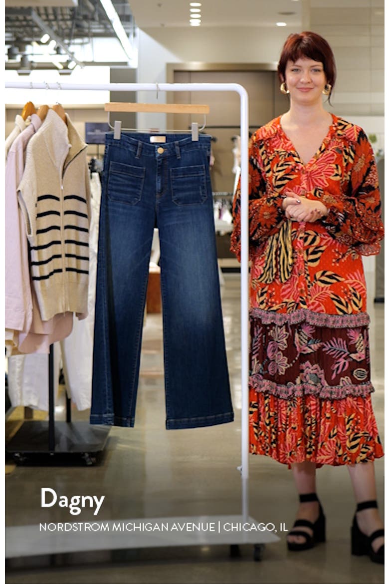 Meg Patch Pocket Wide Leg Jeans video