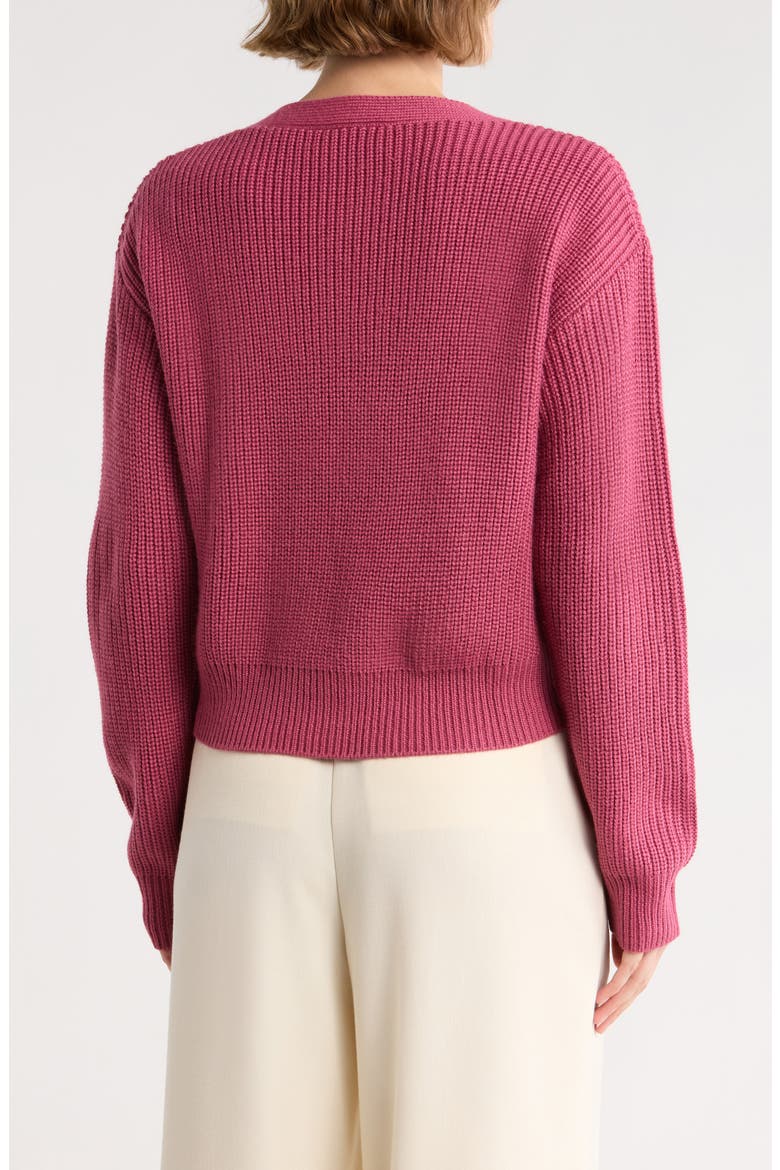 Palmer V-Neck Cardigan, Alternate, color, LIGHT MULBERRY