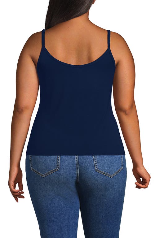 Lands' End Plus Size Cooling V-neck Camisole In Black