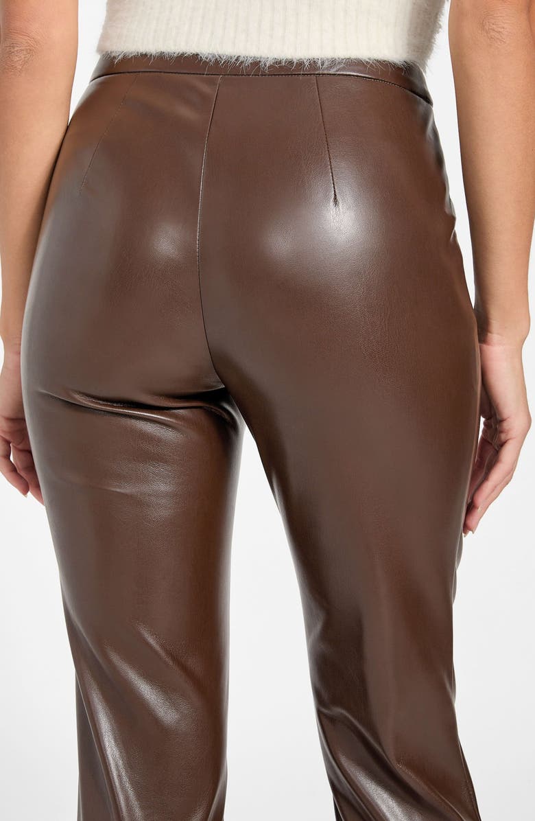 GUESS Prescilla Faux Leather Leggings, Alternate, color, Dark