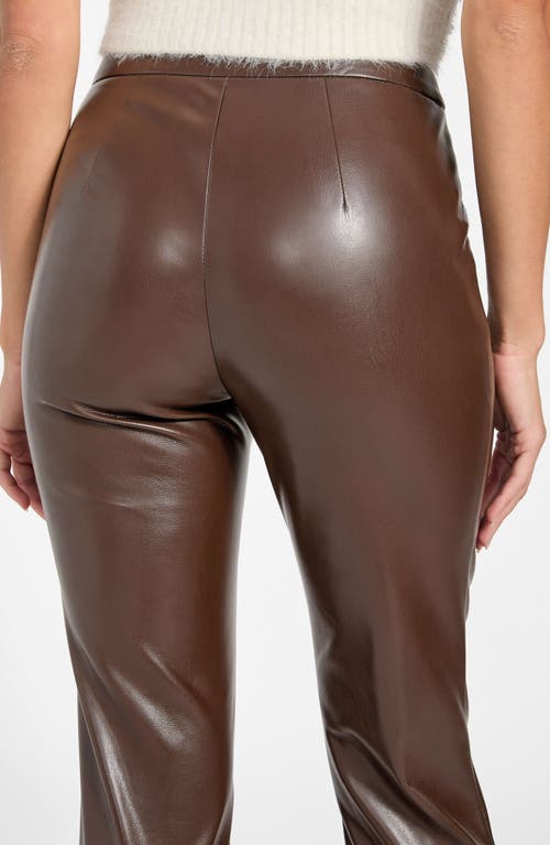 Guess Prescilla Faux Leather Leggings In Brown