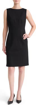 KASPER Sleeveless Bateau Neck Sheath Dress