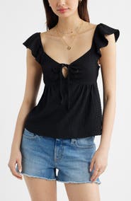 BP. Flutter Sleeve Top