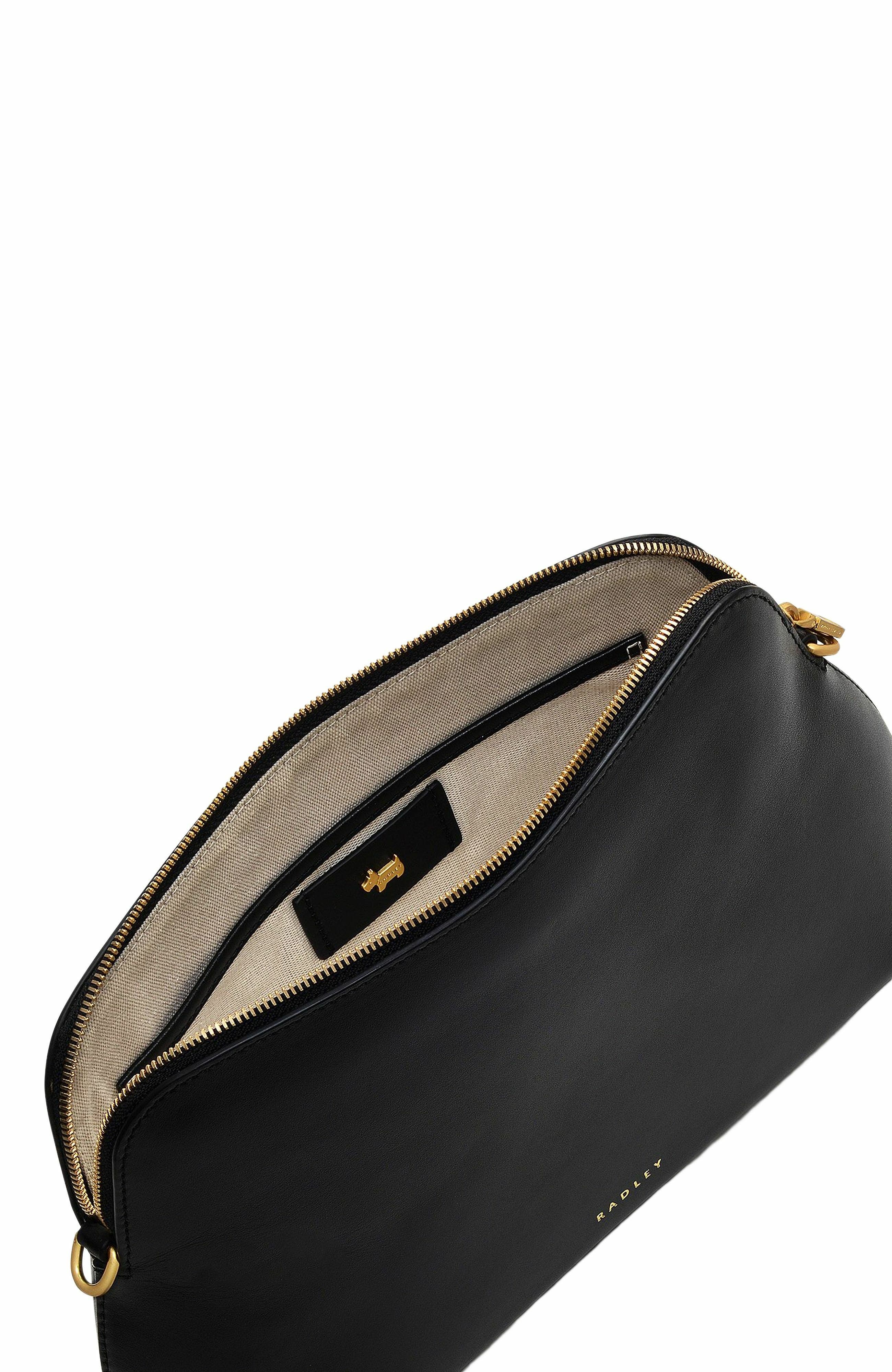 Radley Liverpool Street Medium Ziptop Crossbody Bag, Alternate, color, Black