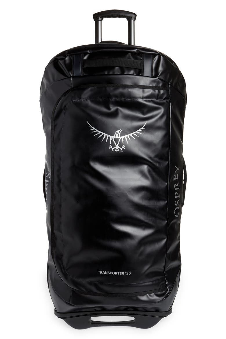 Transporter 120-Liter Wheeled Duffle Bag, Main, color, BLACK