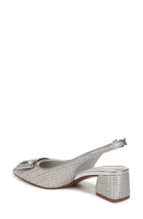 Franco Sarto Racer Slingback Pointed Toe Pump In Gray