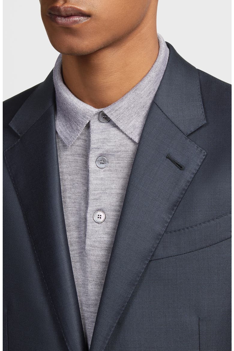Pin Dot Trofeo Milano Wool Suit, Alternate, color, NAVY