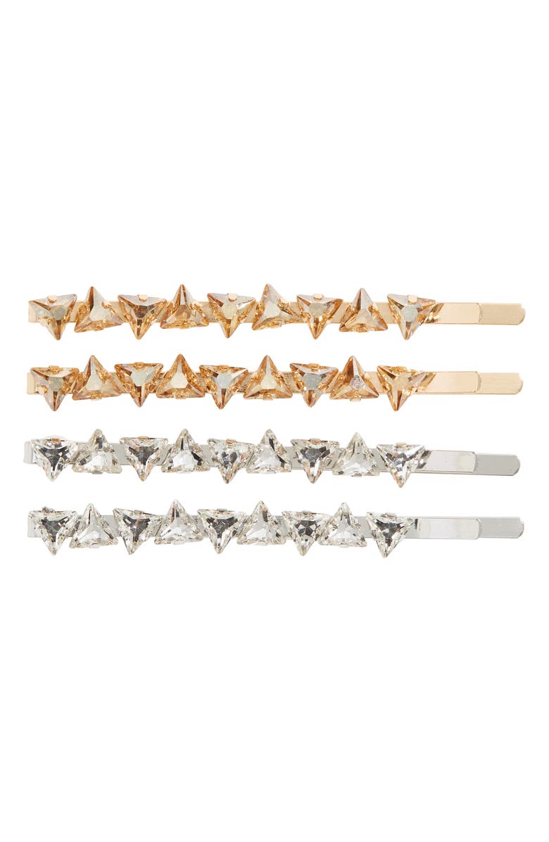 Tasha 2-Pack Crystal Bobby Pins, Main, color, 