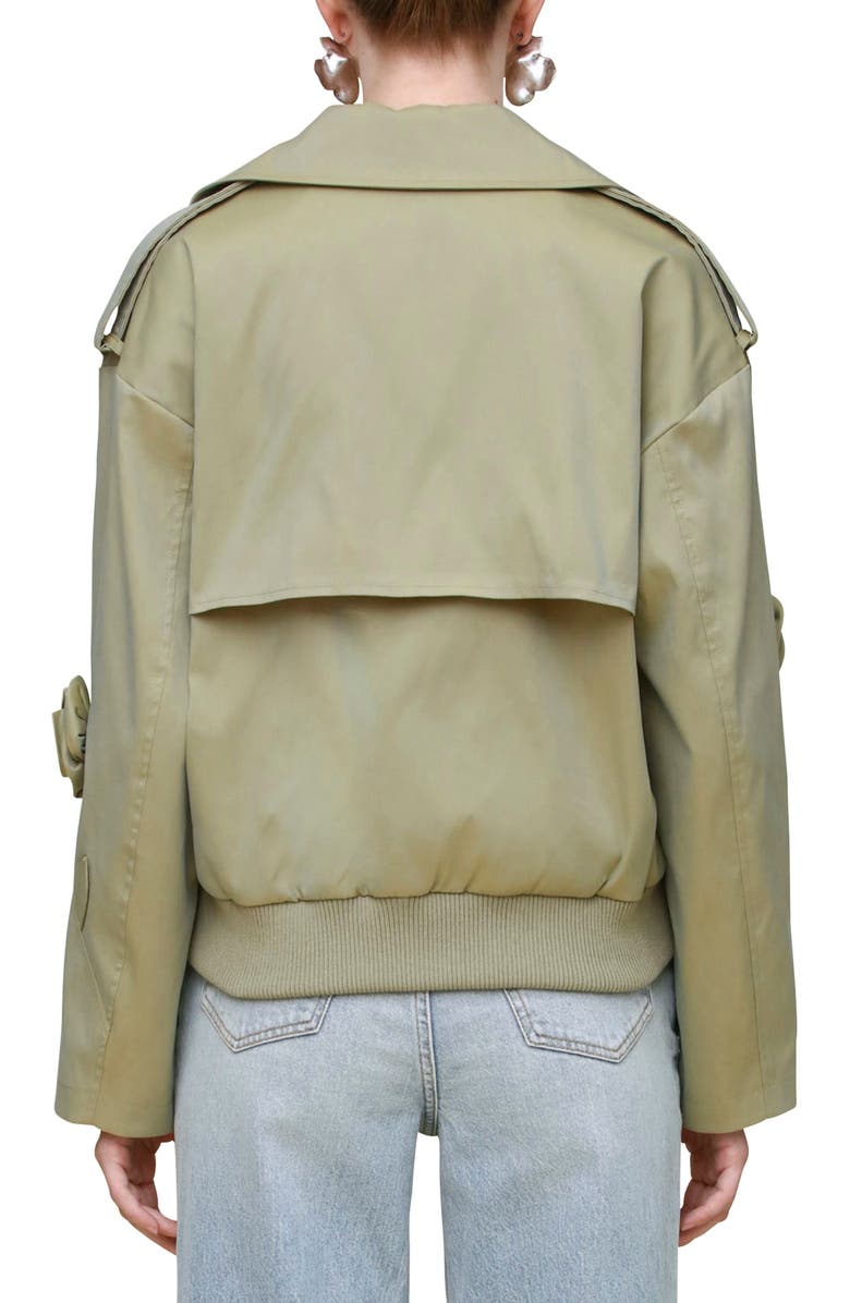 Avec Les Filles Rosette Trench Bomber Jacket, Alternate, color,