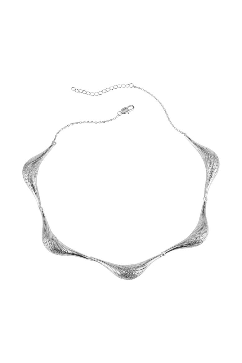 Flow Small Necklace, Main, color, Silver