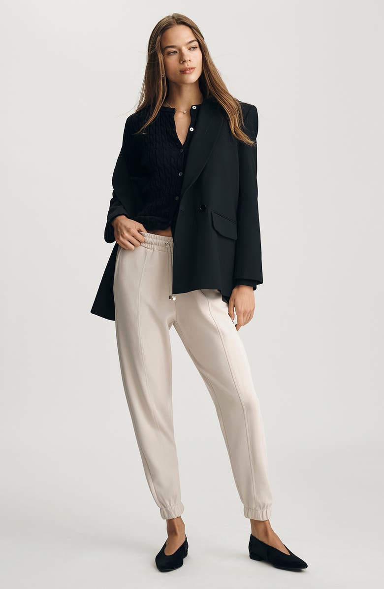 Mavi Jeans One-Button Stretch Blazer, Alternate, color, Black