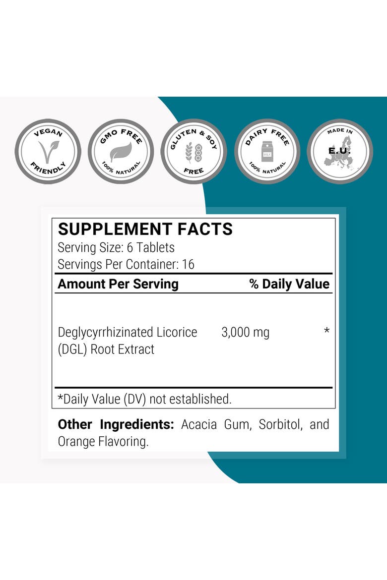 Super DGL Licorice 3000mg, Alternate, color, None