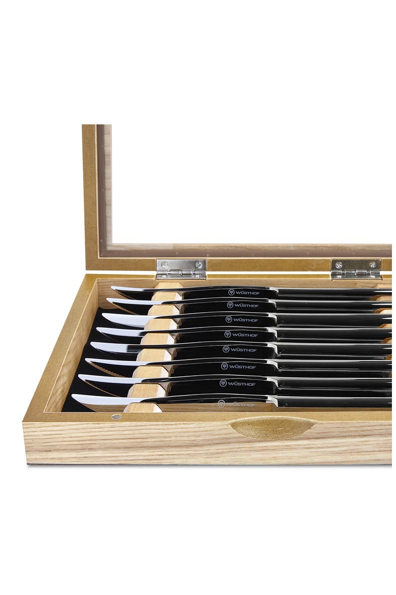8-Piece Stainless Steel Mignon Steak Knife Set, Alternate, color, SILVER