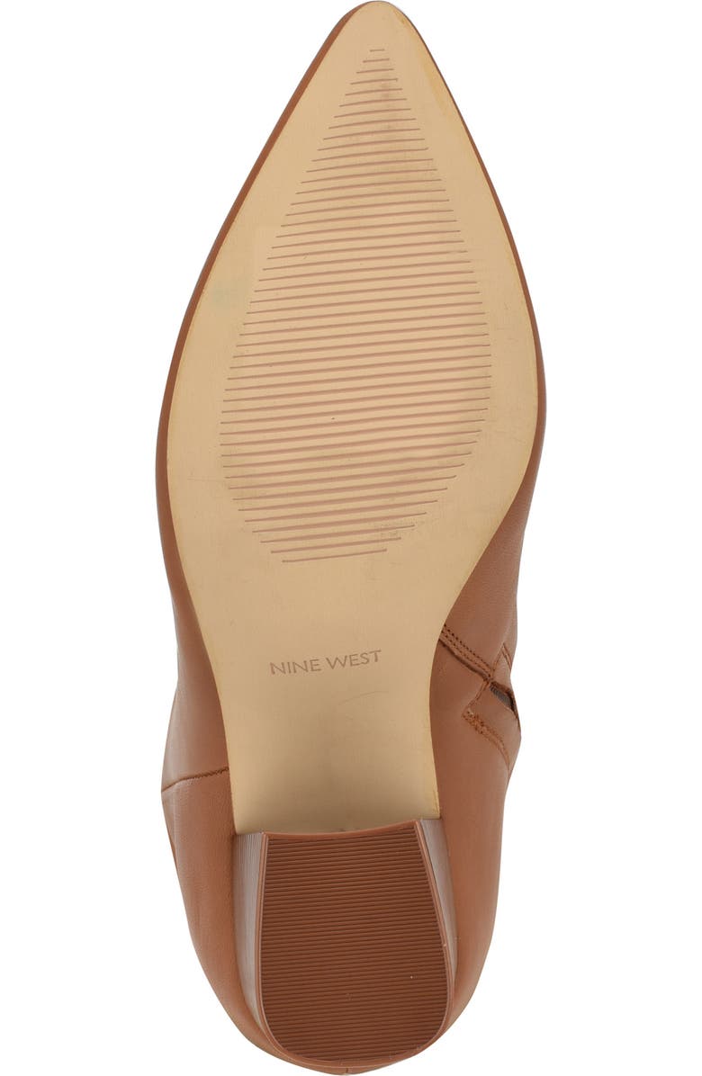 Nine West Peachey Pointed Toe Knee High Boot, Alternate, color, Medium Natural Leather