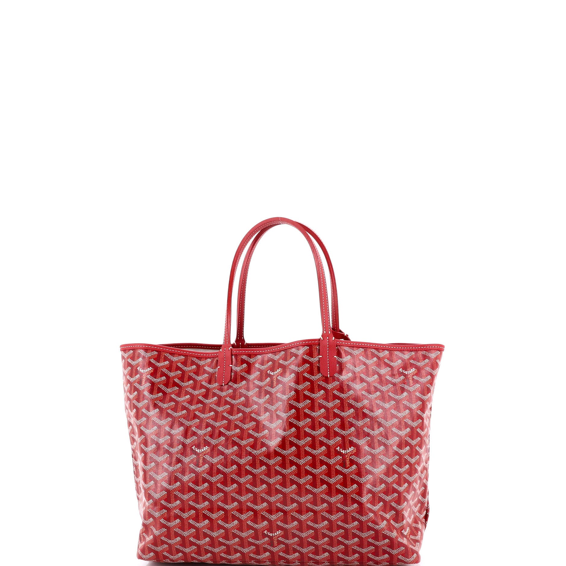 Pre-Owned Goyard Saint Louis Tote Coated Canvas PM, Alternate, color, Red