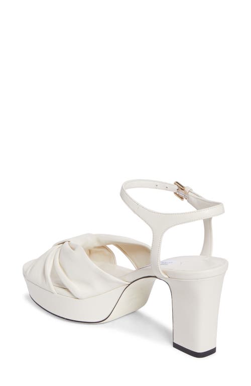 Jimmy Choo Women's Heloise 80 Platform Sandals In Latte