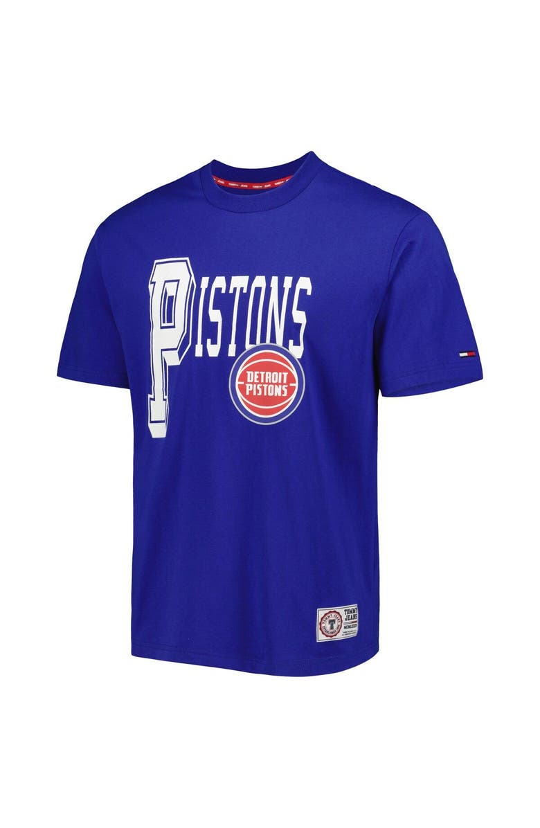 TOMMY JEANS Men's Tommy Jeans Blue Detroit Pistons Mel Varsity T-Shirt, Alternate, color, Blue