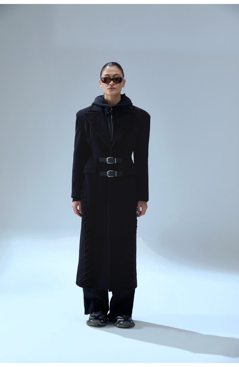 PCFG Wool & Cashmere Blend Your *Itch Cashmere Blend Long Overcoat, Alternate, color, Jet Black
