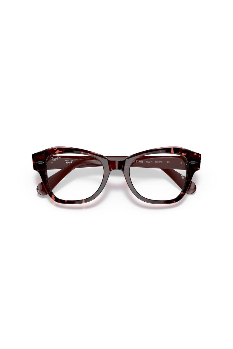 48mm Irregular optical glasses, Alternate, color, Red
