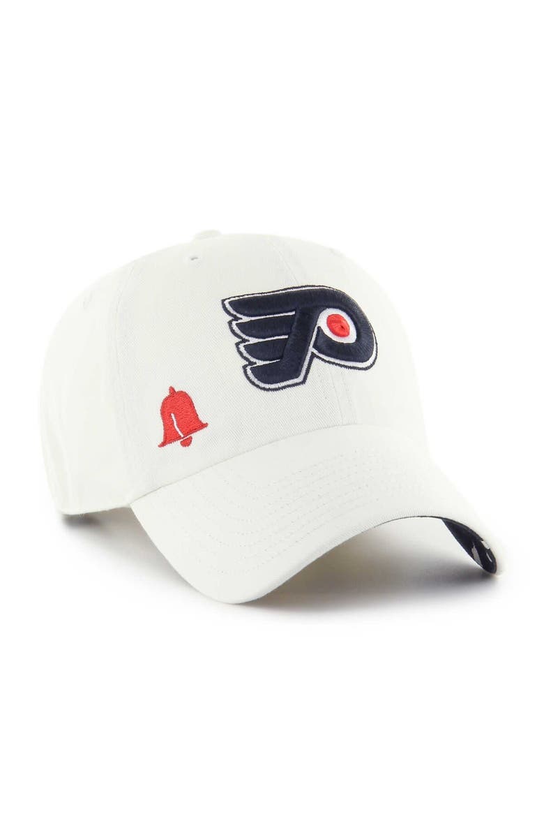 '47 Women's '47 White Philadelphia Flyers Confetti Clean Up Adjustable Hat, Main, color, 