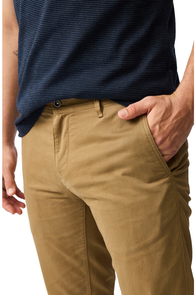Thomas Road Stretch Cotton Flat Front Chinos, Alternate, color, CAMEL