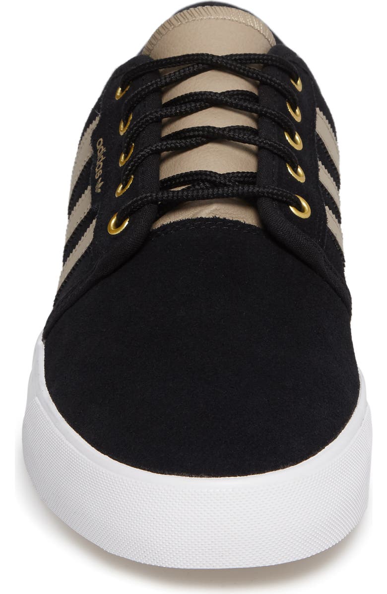 adidas Seeley Skate Sneaker, Alternate, color, Core Black/ Khaki/ White