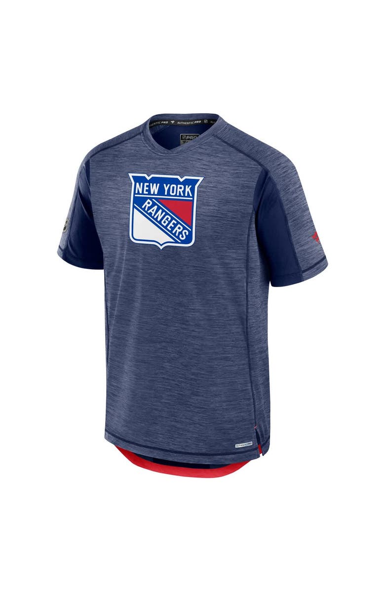 FANATICS Men's Fanatics Navy New York Rangers Authentic Pro Rink Tech T-Shirt, Alternate, color, 