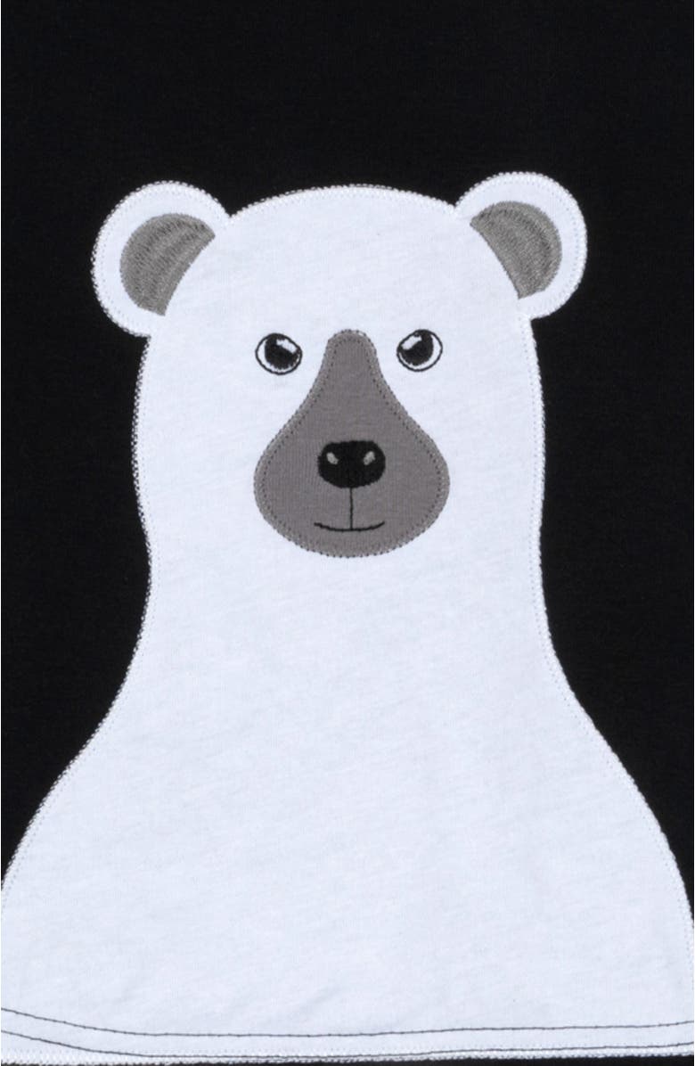 Leveret Kids Cotton Two-Piece Printed Holiday Pajamas, Alternate, color, Full Bear