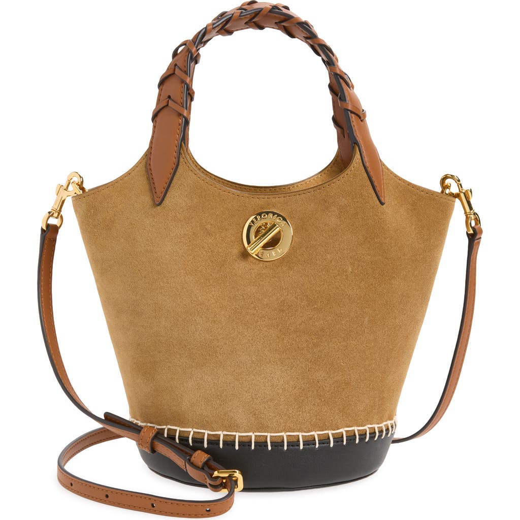 Veronica Beard Anchor Colorblock Leather Bucket Bag in Acorn Multi at Nordstrom