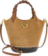 Veronica Beard Anchor Colorblock Leather Bucket Bag