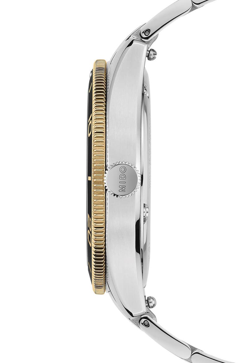 Ocean Star Captain Automatic Bracelet Watch, 39mm, Alternate, color, CHAMPAGNE / GOLDEN