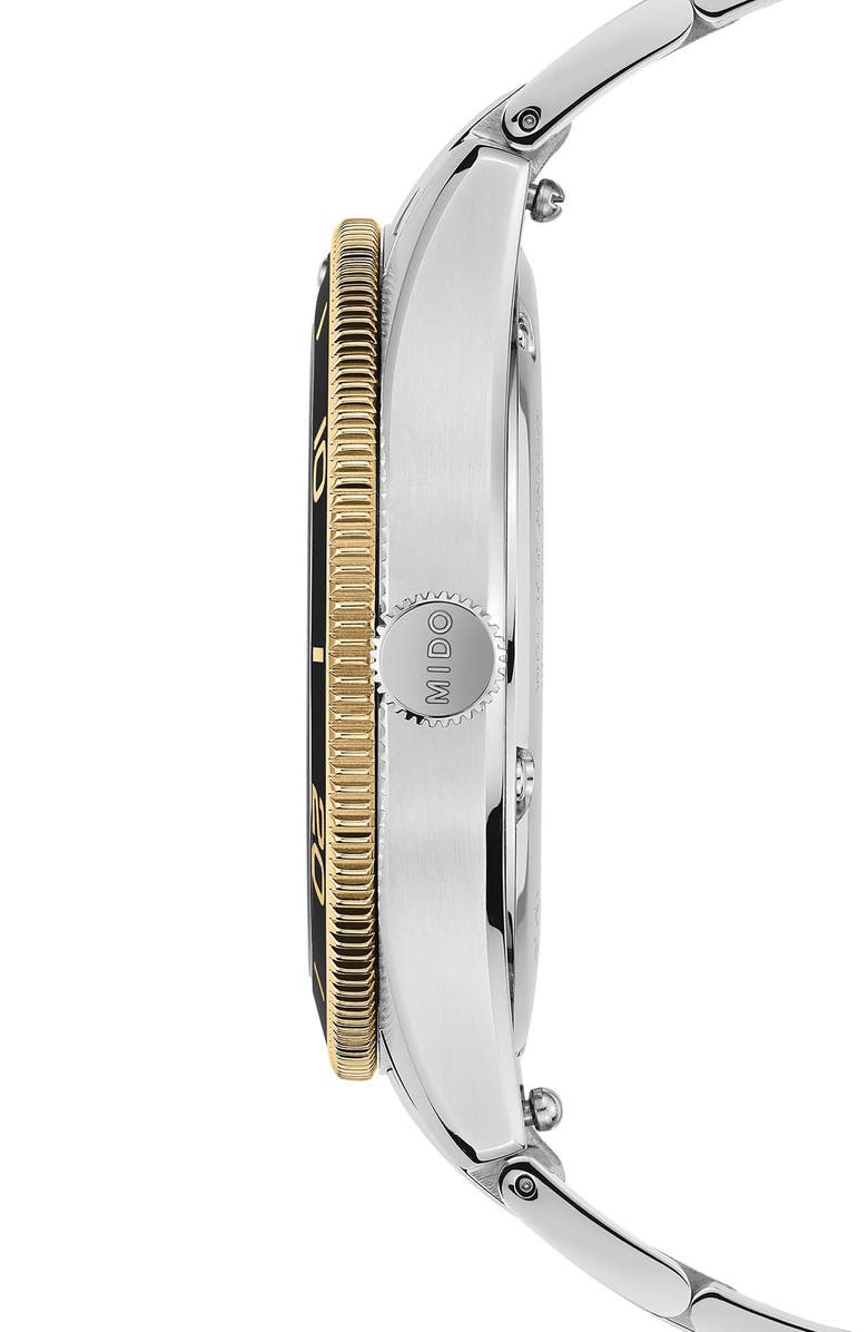 MIDO Ocean Star Captain Automatic Bracelet Watch, 39mm, Alternate, color, Champagne / Golden
