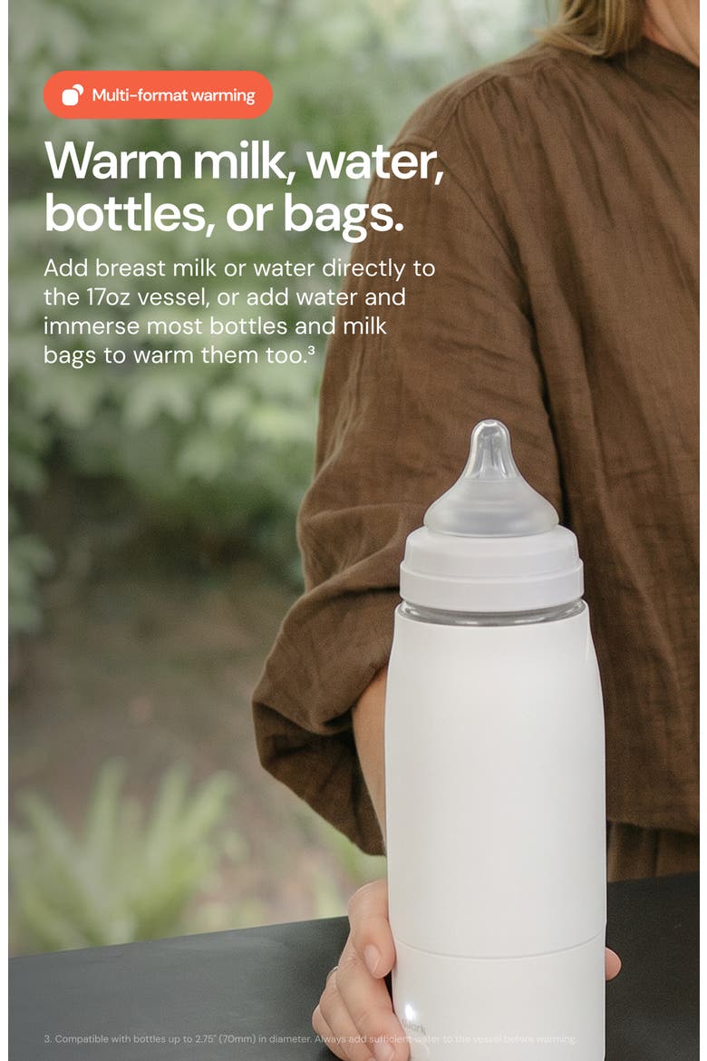 Buubi Portable Milk Warmer Pro, Alternate, color, WHITE