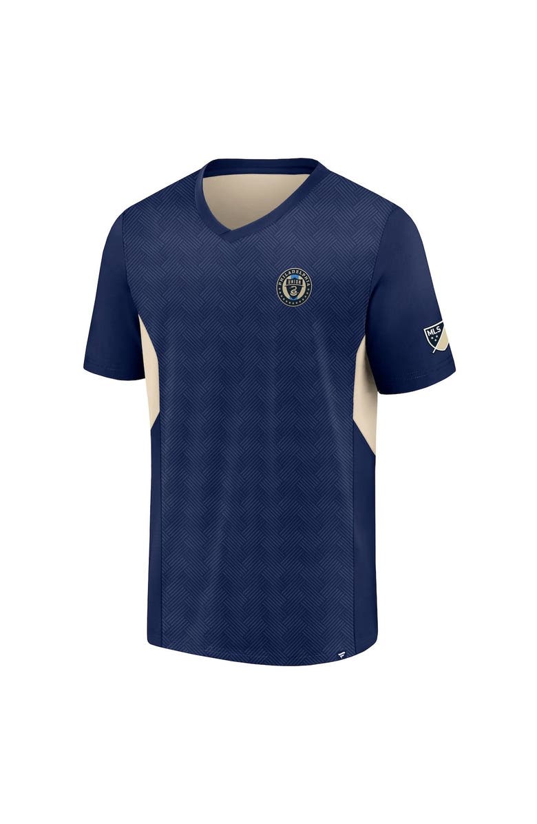 FANATICS Men's Fanatics Branded Navy Philadelphia Union Extended Play V-Neck T-Shirt, Alternate, color, 