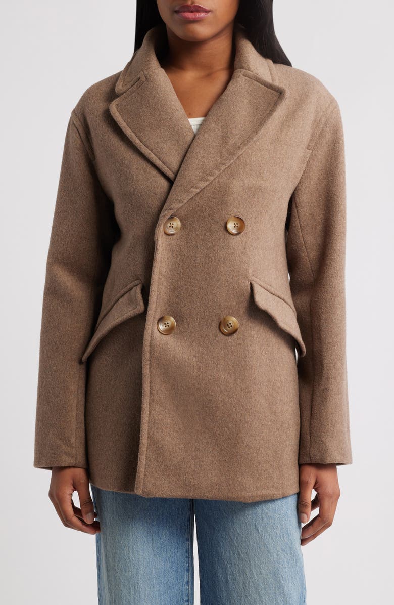 Mistress Rocks Double Breasted Wool Breasted Jacket, Alternate, color, 