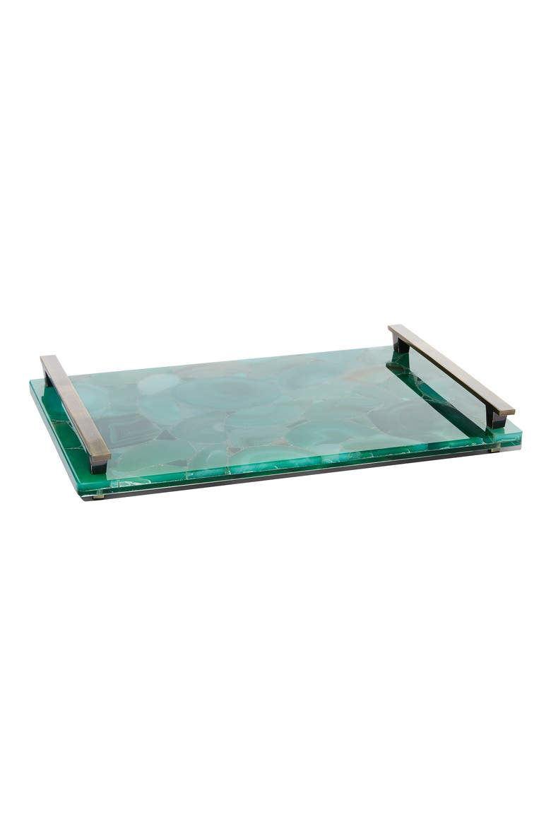 Stone Slab Tray, Main, color, GREEN BANDED AGATE