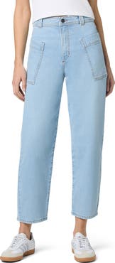 Joe's Patch Pocket High Waist Ankle Barrel Leg Jeans