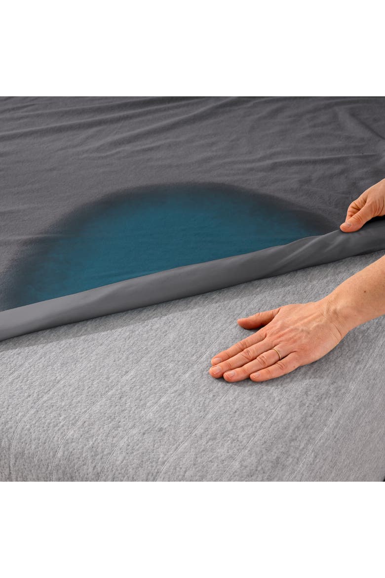 Cotton Terry Waterproof Mattress Protector, Alternate, color, Grey