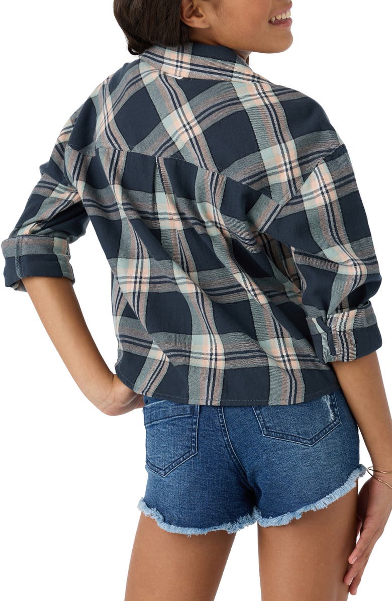 O'Neill Kids' Plaid Cotton Flannel Shirt, Alternate, color, 