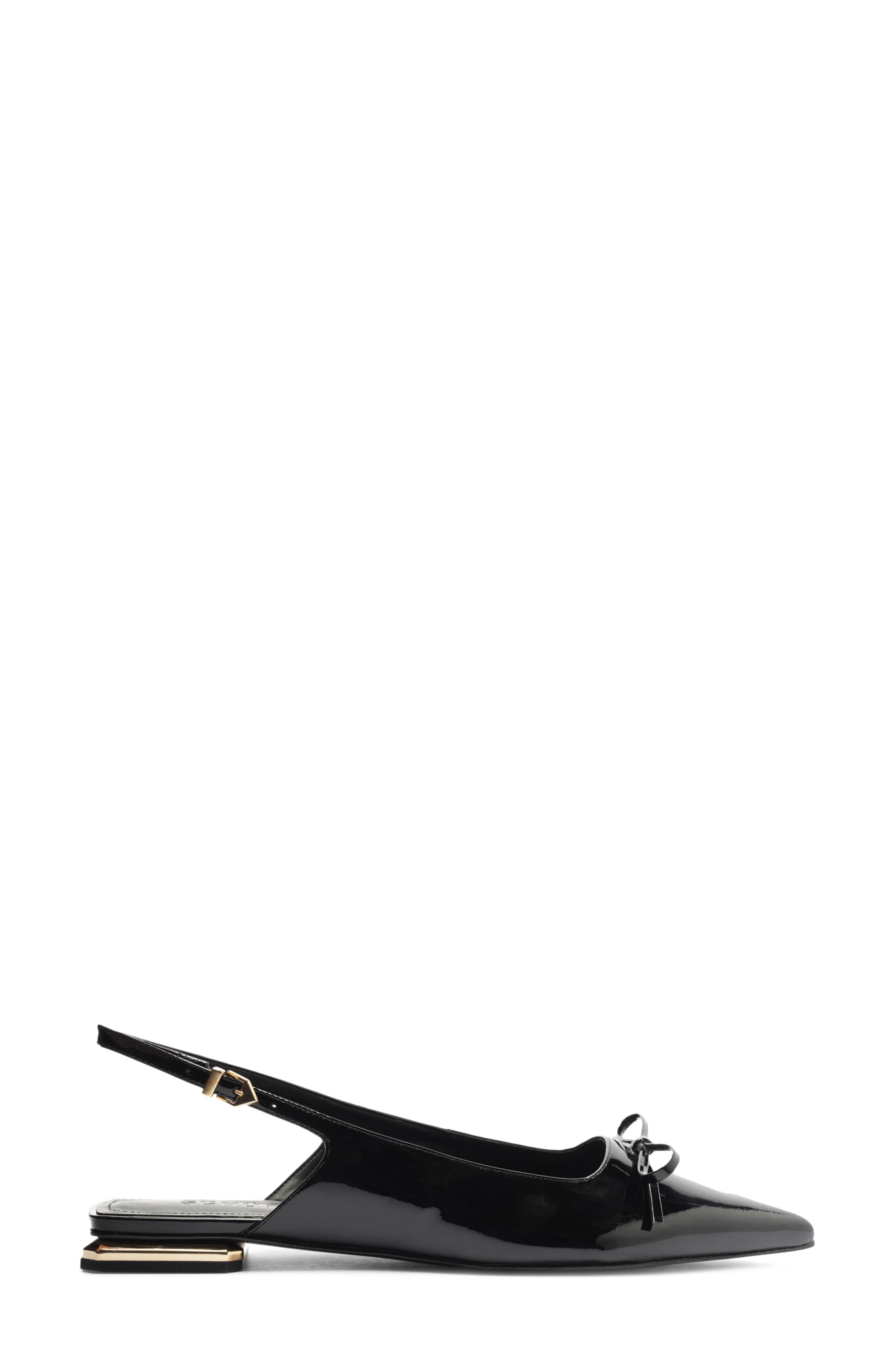 Schutz Violetta Sculpt Pointed Toe Slingback Flat, Alternate, color, 