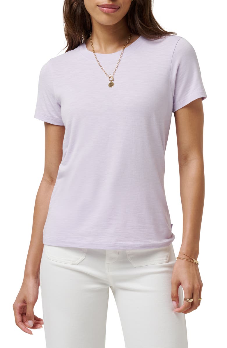 TravisMathew Cloud Crewneck T-Shirt, Main, color, Orchid Petal