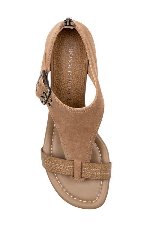 Donald Pliner Mid Wedge Sandal In Brown