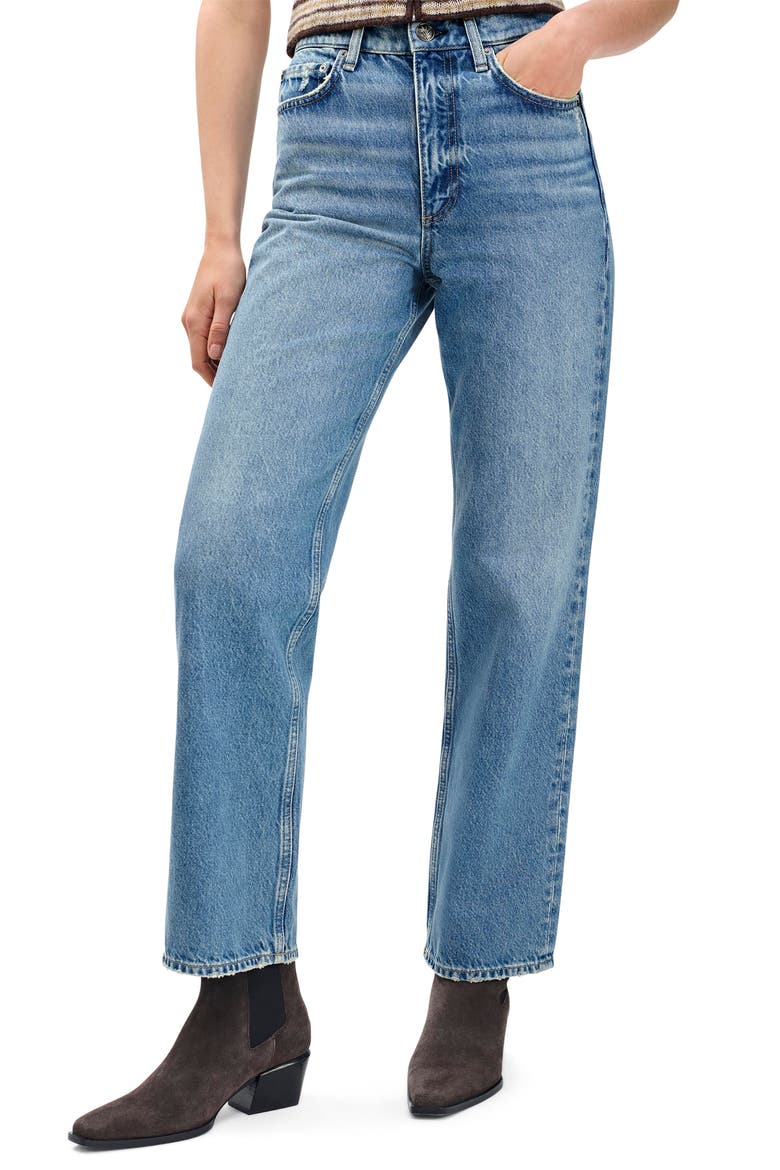 Shea High Waist Relaxed Straight Leg Jeans, Main, color, ITHCA