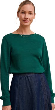 Celtic & Co. Merino Fine Knit Boat Neck Jumper