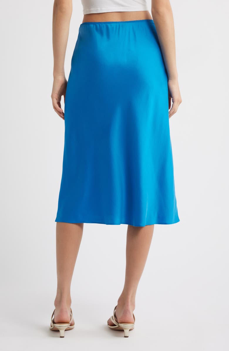DÔEN Elowena Silk Skirt, Alternate, color, Blue Tourmaline