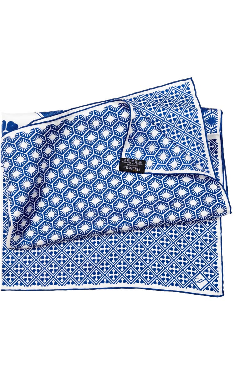 Elizabetta Feroni - Silk Neckerchief for Men, Alternate, color, Blue