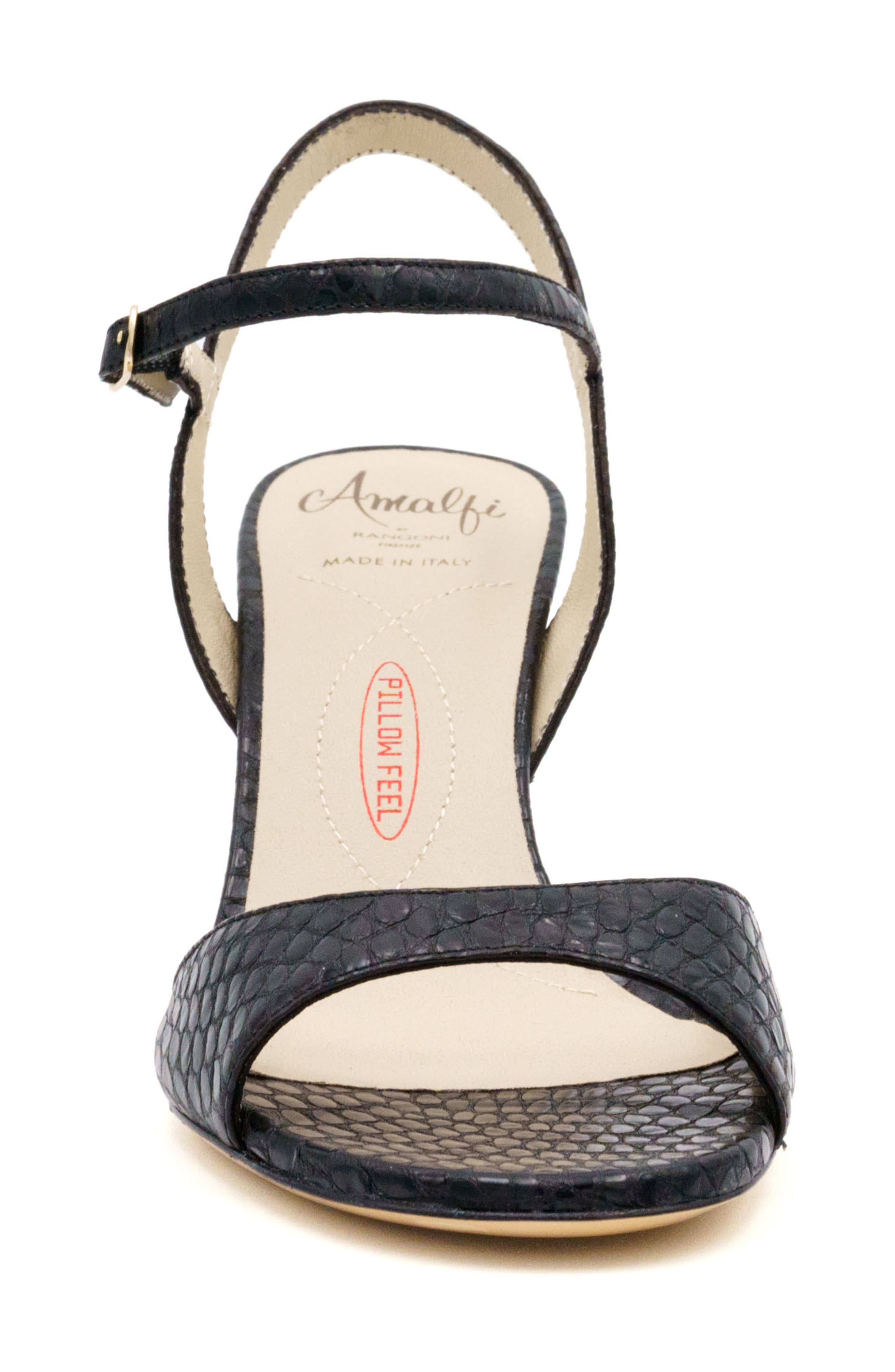 Amalfi by Rangoni Lapo Ankle Strap Sandal, Alternate, color, Black Alabama