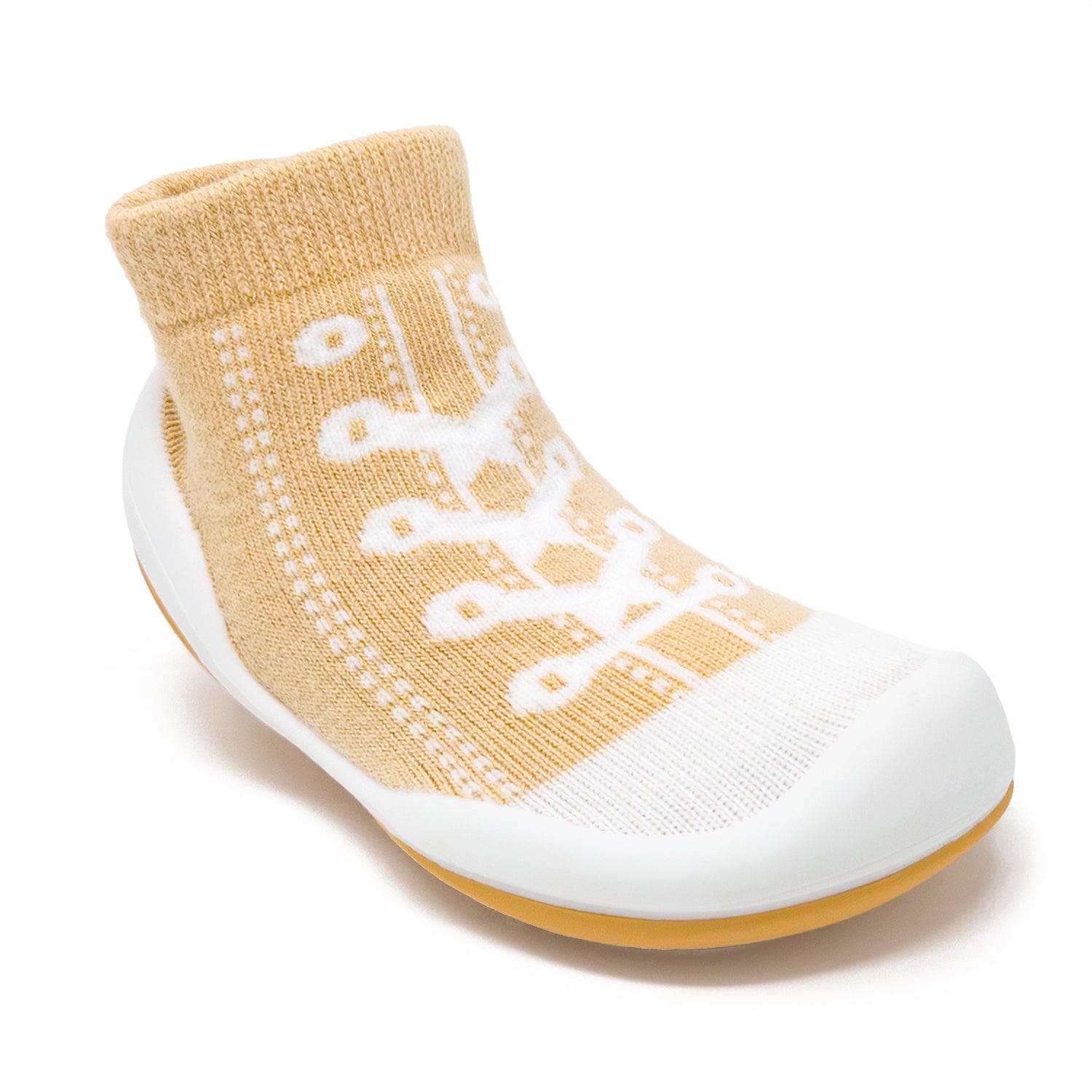 Komuello Toddler Sock Shoes - Sneakers, Alternate, color, Beige