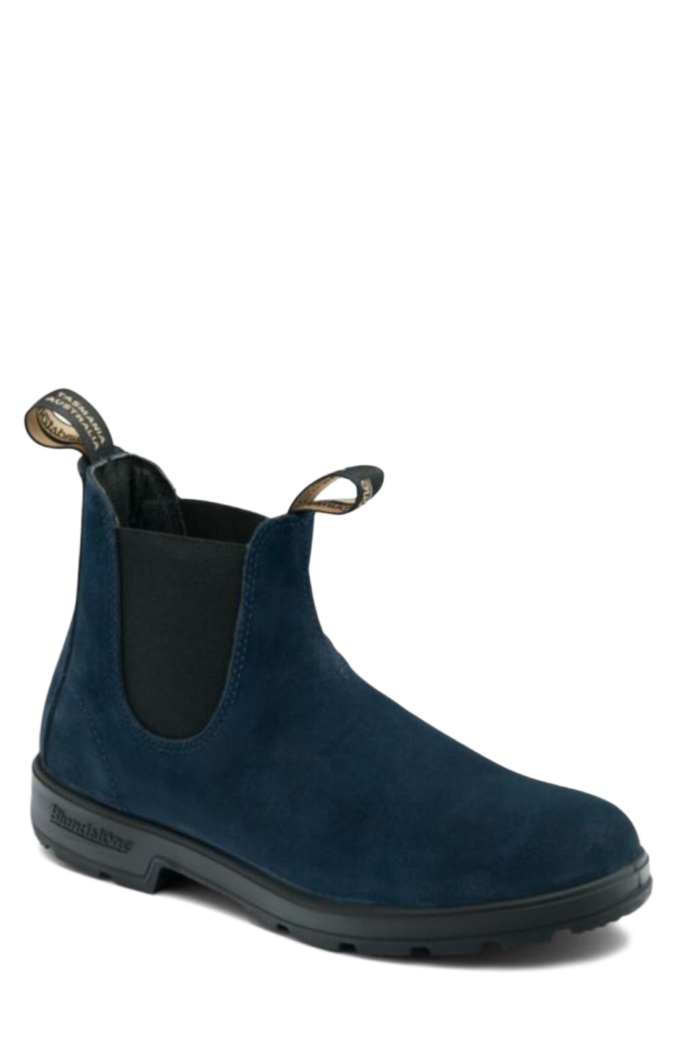 Blundstone Footwear Original Suede Water Resistant Chelsea Boot, Main, color, Navy Suede